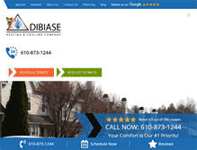 Tablet Screenshot of dibiasehvac.com